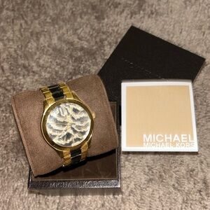 MK gold watch
